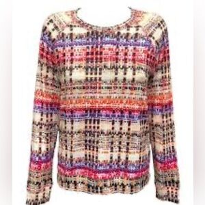 David Cline Long Sleeve Crew Neck Berry Hacci Top